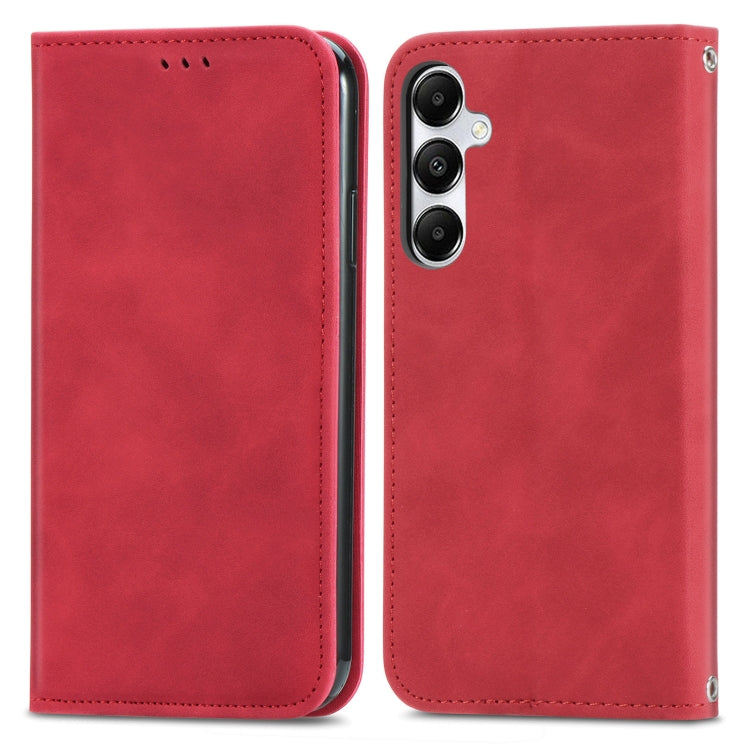 Retro Skin Feel Magnetic Leather Phone Case, For Samsung Galaxy A55 5G, For Samsung Galaxy A35 5G, For Samsung Galaxy S24 Ultra 5G, For Samsung Galaxy S24+ 5G, For Samsung Galaxy S24 5G