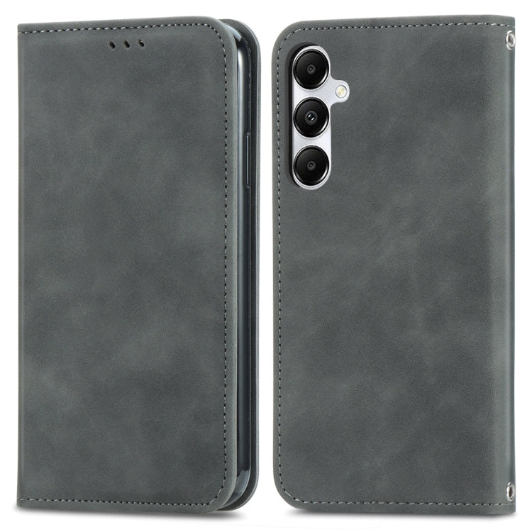 Retro Skin Feel Magnetic Leather Phone Case, For Samsung Galaxy A55 5G, For Samsung Galaxy A35 5G, For Samsung Galaxy S24 Ultra 5G, For Samsung Galaxy S24+ 5G, For Samsung Galaxy S24 5G