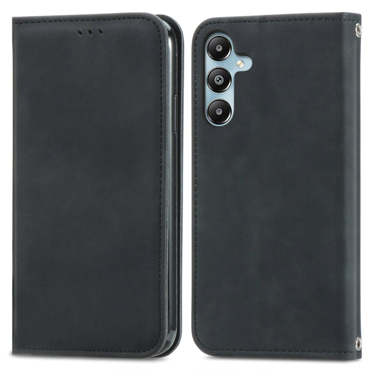 Retro Skin Feel Magnetic Leather Phone Case, For Samsung Galaxy S24 FE 5G, For Samsung Galaxy M35, For Samsung Galaxy M14 4G, For Samsung Galaxy M15, For Samsung Galaxy XCover 7