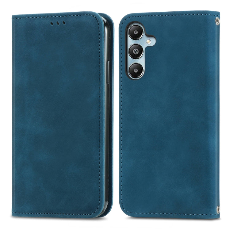 Retro Skin Feel Magnetic Leather Phone Case, For Samsung Galaxy S24 FE 5G, For Samsung Galaxy M35, For Samsung Galaxy M14 4G, For Samsung Galaxy M15, For Samsung Galaxy XCover 7