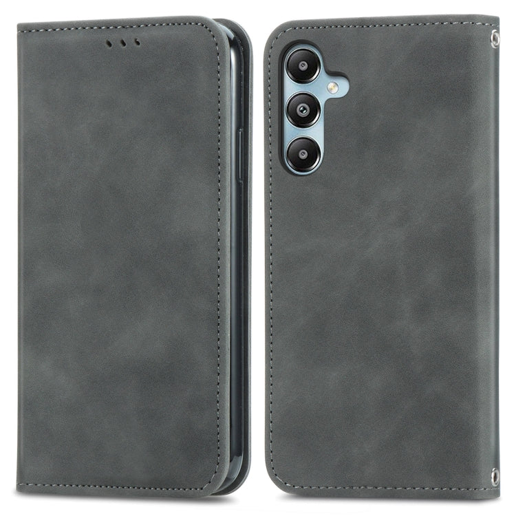 Retro Skin Feel Magnetic Leather Phone Case, For Samsung Galaxy S24 FE 5G, For Samsung Galaxy M35, For Samsung Galaxy M14 4G, For Samsung Galaxy M15, For Samsung Galaxy XCover 7