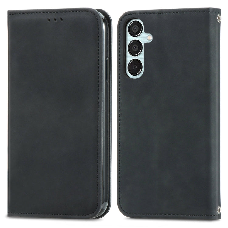 Retro Skin Feel Magnetic Leather Phone Case, For Samsung Galaxy S24 FE 5G, For Samsung Galaxy M35, For Samsung Galaxy M14 4G, For Samsung Galaxy M15, For Samsung Galaxy XCover 7