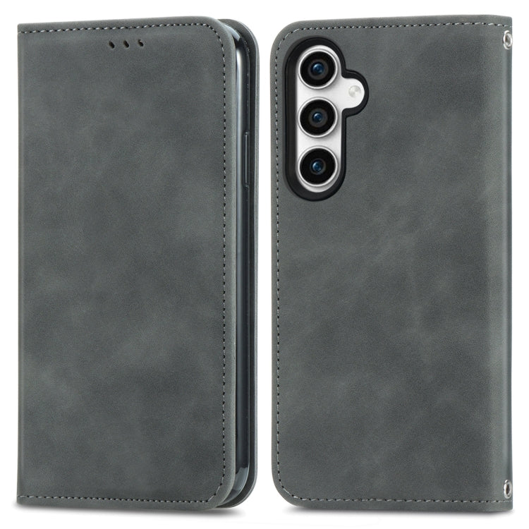 Retro Skin Feel Magnetic Leather Phone Case, For Samsung Galaxy A15, For Samsung Galaxy A05, For Samsung Galaxy A05s 4G, For Samsung Galaxy A25 5G, For Samsung Galaxy S23 FE 5G