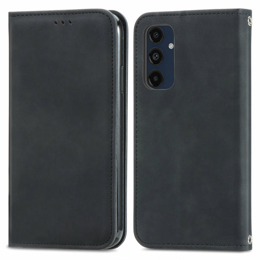 Retro Skin Feel Magnetic Leather Phone Case, For Samsung Galaxy S24 FE 5G, For Samsung Galaxy M35, For Samsung Galaxy M14 4G, For Samsung Galaxy M15, For Samsung Galaxy XCover 7