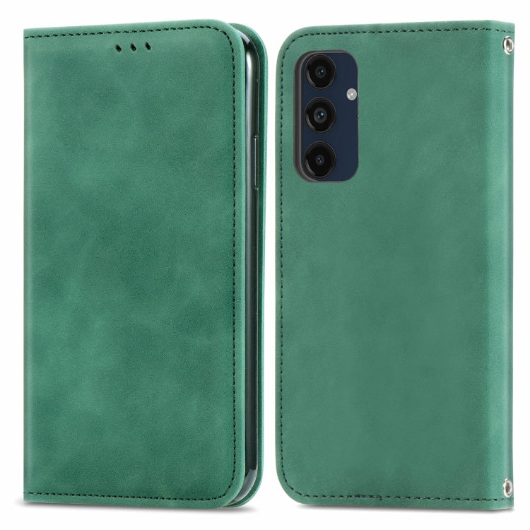 Retro Skin Feel Magnetic Leather Phone Case, For Samsung Galaxy S24 FE 5G, For Samsung Galaxy M35, For Samsung Galaxy M14 4G, For Samsung Galaxy M15, For Samsung Galaxy XCover 7