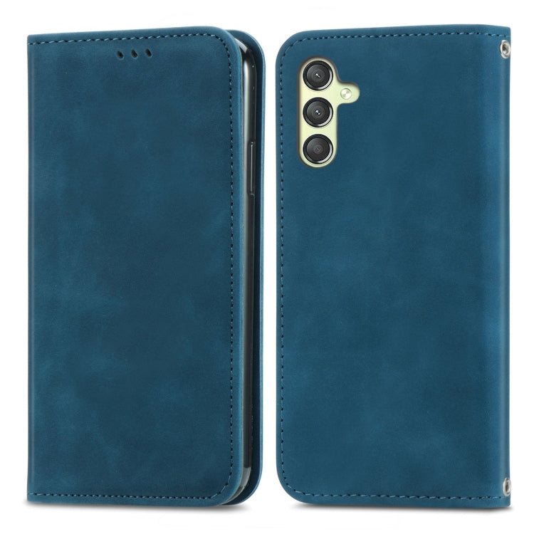 Retro Skin Feel Magnetic Leather Phone Case, For Samsung Galaxy A24 5G, For Samsung Galaxy S23 Ultra 5G, For Samsung Galaxy S23+ 5G, For Samsung Galaxy S23 5G, For Samsung Galaxy XCover 5