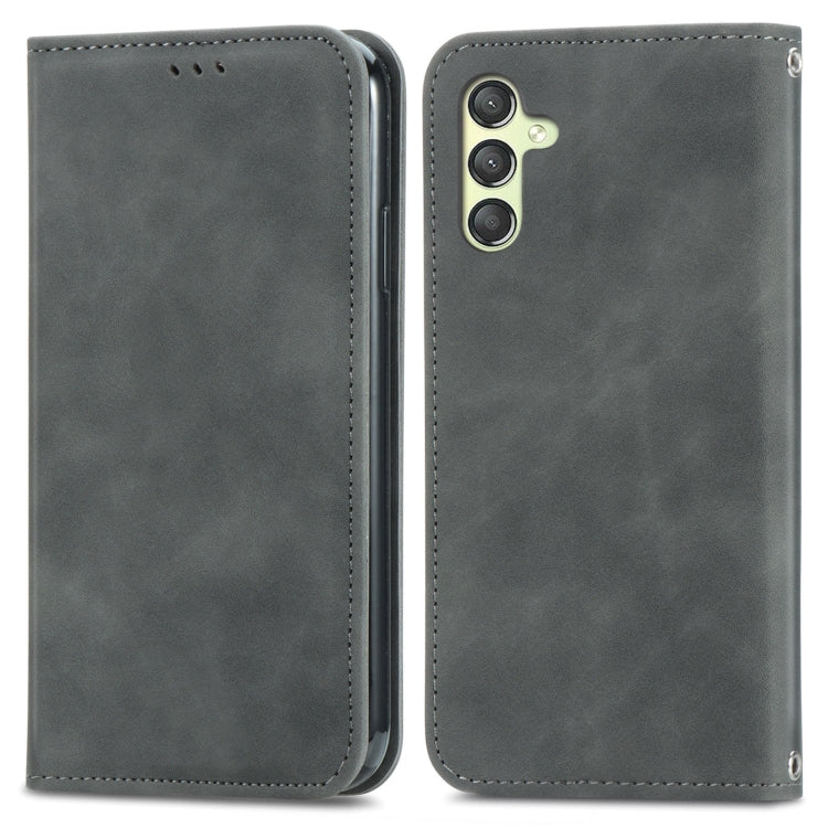 Retro Skin Feel Magnetic Leather Phone Case, For Samsung Galaxy A24 5G, For Samsung Galaxy S23 Ultra 5G, For Samsung Galaxy S23+ 5G, For Samsung Galaxy S23 5G, For Samsung Galaxy XCover 5