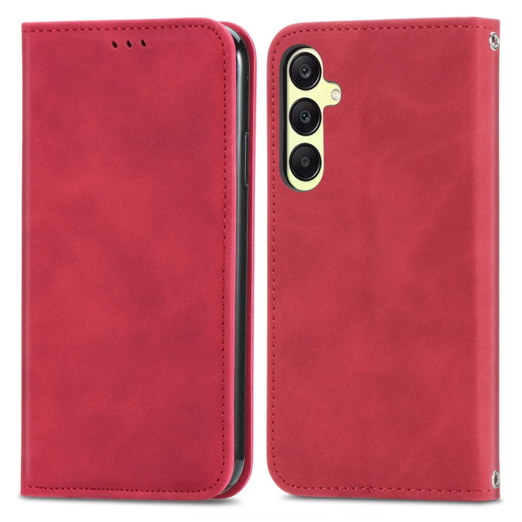 Retro Skin Feel Magnetic Leather Phone Case, For Samsung Galaxy A15, For Samsung Galaxy A05, For Samsung Galaxy A05s 4G, For Samsung Galaxy A25 5G, For Samsung Galaxy S23 FE 5G