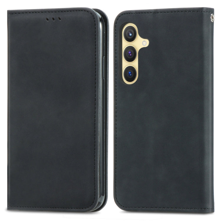 Retro Skin Feel Magnetic Leather Phone Case, For Samsung Galaxy S25 5G, For Samsung Galaxy S25+ 5G, For Samsung Galaxy S25 Ultra 5G, For Samsung Galaxy A16, For Samsung Galaxy A06