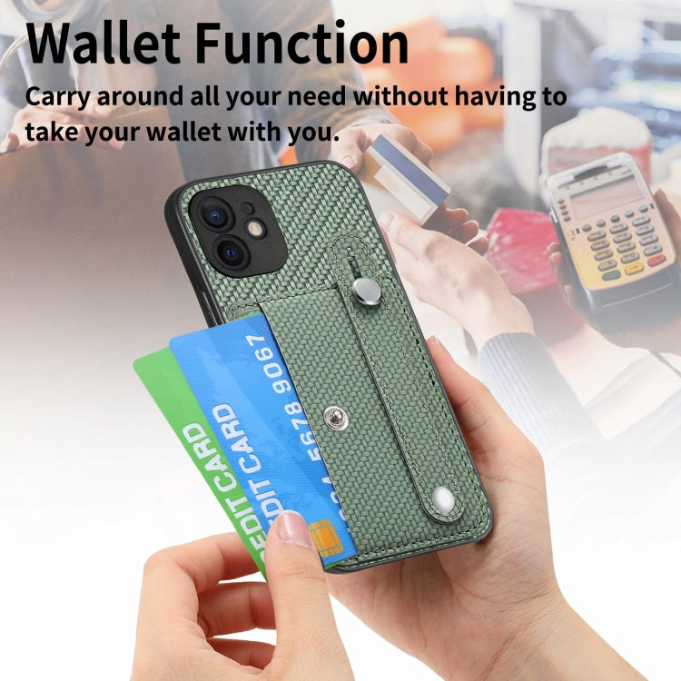 Wristband Kickstand Card Wallet Back Cover Phone Case with Tool Knife