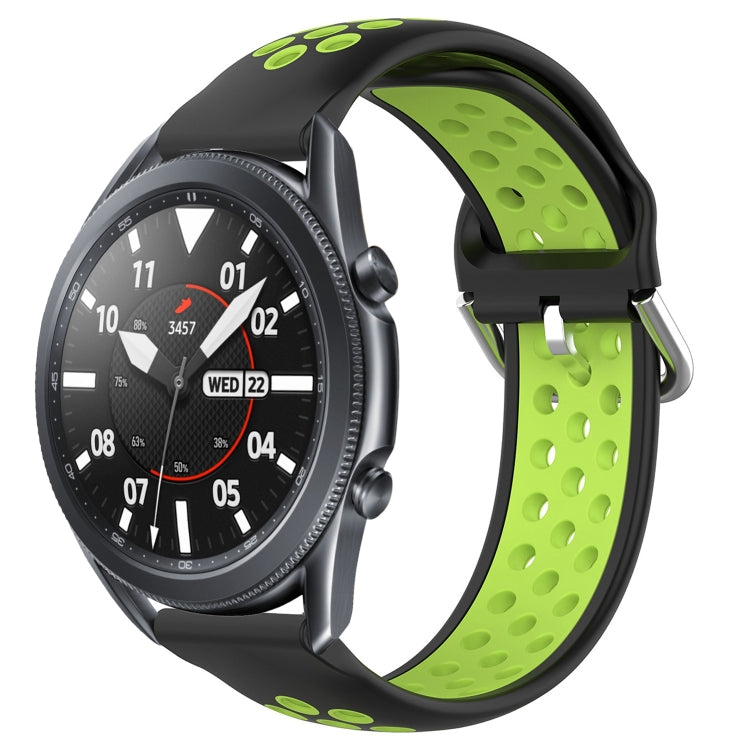 22mm Perforated Breathable Sports Silicone Watch Band, For Samsung Galaxy Watch3 45mm