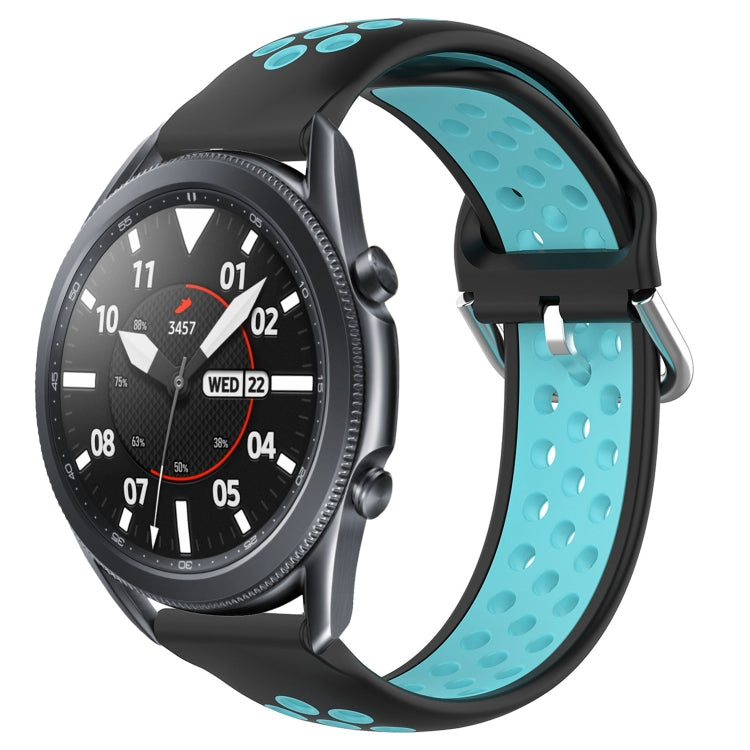 22mm Perforated Breathable Sports Silicone Watch Band, For Samsung Galaxy Watch3 45mm