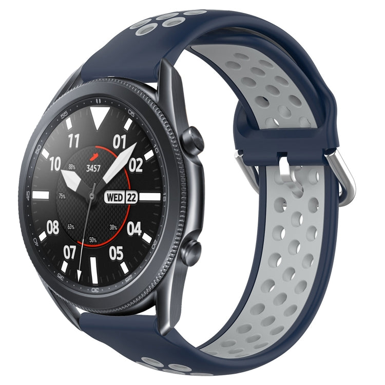 22mm Perforated Breathable Sports Silicone Watch Band, For Samsung Galaxy Watch3 45mm