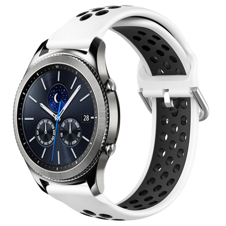 22mm Perforated Breathable Sports Silicone Watch Band, For Samsung Gear S3 Classic