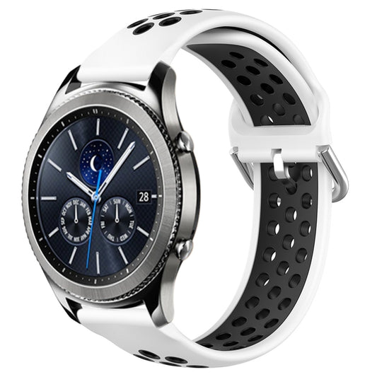 22mm Perforated Breathable Sports Silicone Watch Band, For Samsung Gear S3 Classic
