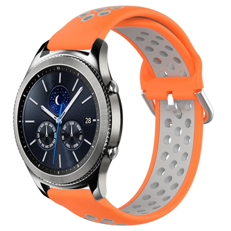 22mm Perforated Breathable Sports Silicone Watch Band, For Samsung Gear S3 Classic