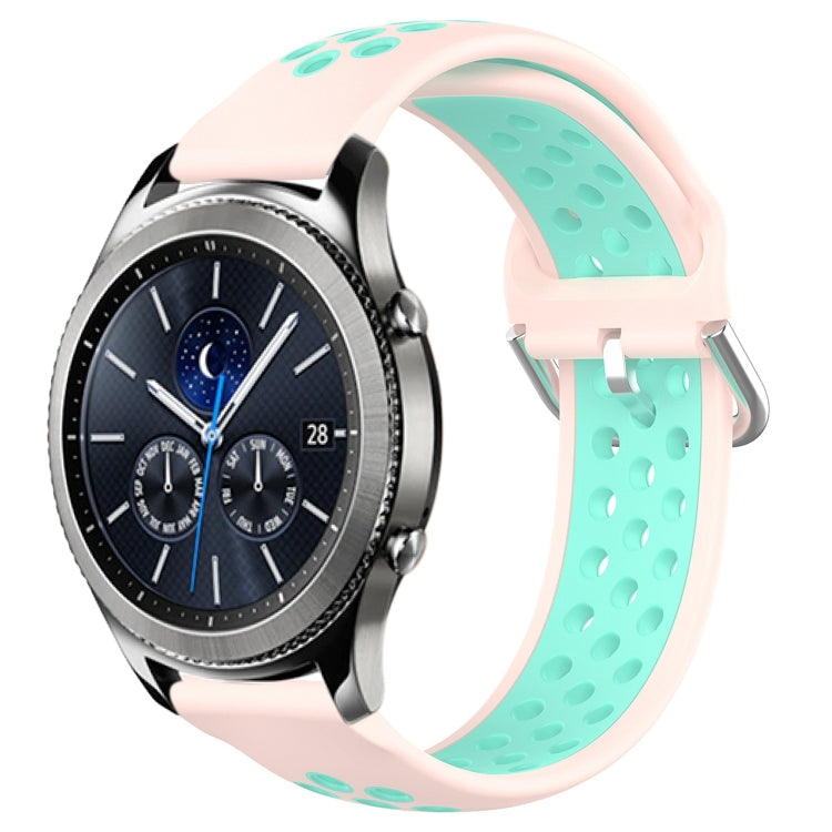22mm Perforated Breathable Sports Silicone Watch Band, For Samsung Gear S3 Classic