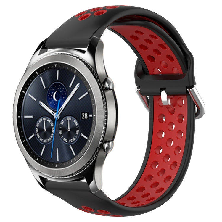22mm Perforated Breathable Sports Silicone Watch Band, For Samsung Gear S3 Classic