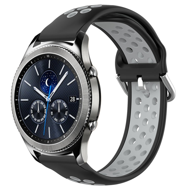 22mm Perforated Breathable Sports Silicone Watch Band, For Samsung Gear S3 Classic