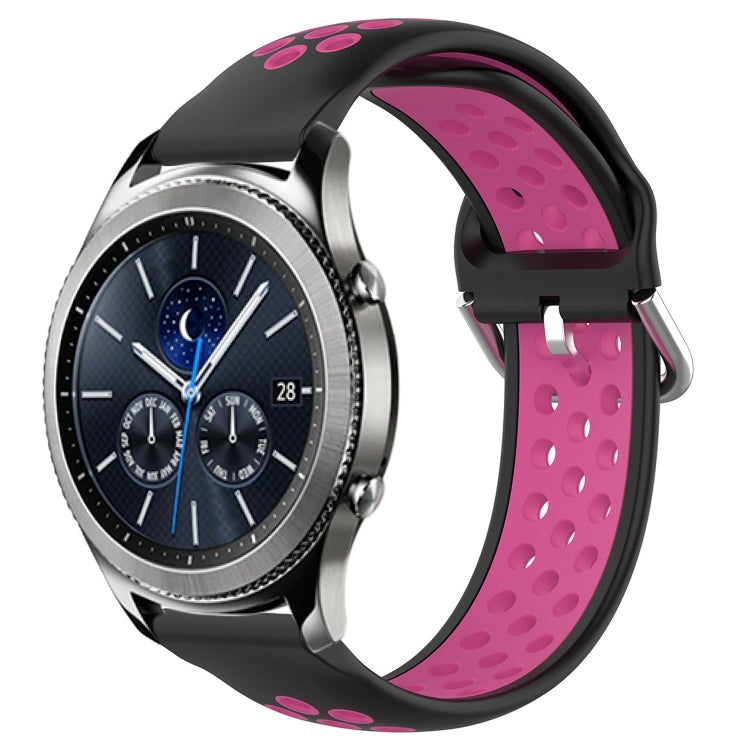 22mm Perforated Breathable Sports Silicone Watch Band, For Samsung Gear S3 Classic