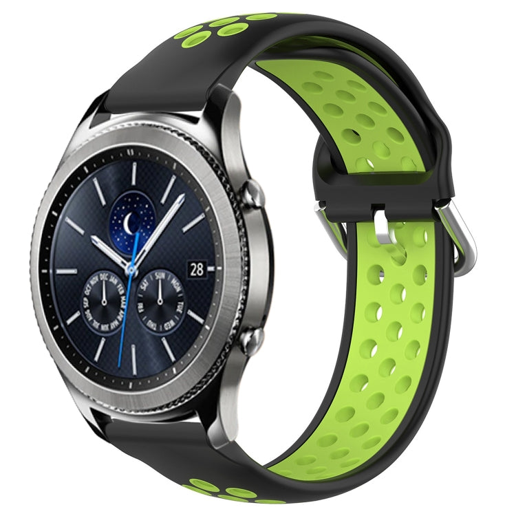 22mm Perforated Breathable Sports Silicone Watch Band, For Samsung Gear S3 Classic