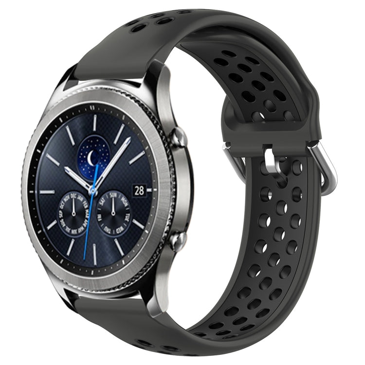 22mm Perforated Breathable Sports Silicone Watch Band, For Samsung Gear S3 Classic