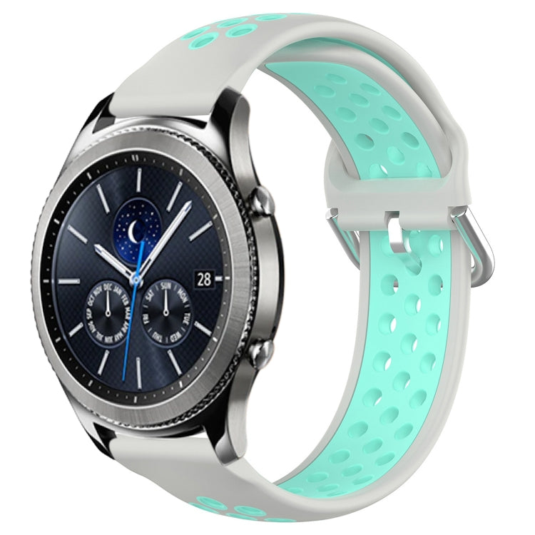 22mm Perforated Breathable Sports Silicone Watch Band, For Samsung Gear S3 Classic