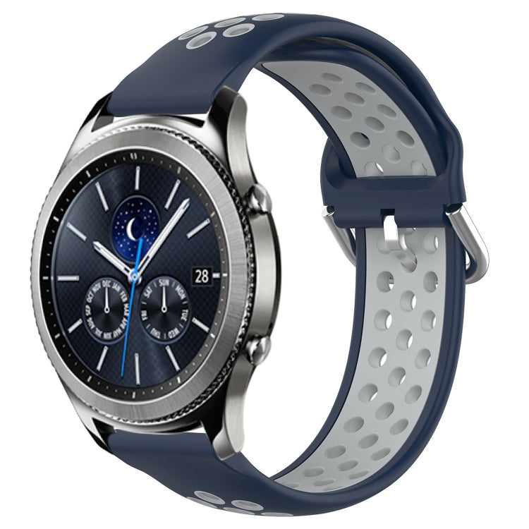 22mm Perforated Breathable Sports Silicone Watch Band, For Samsung Gear S3 Classic