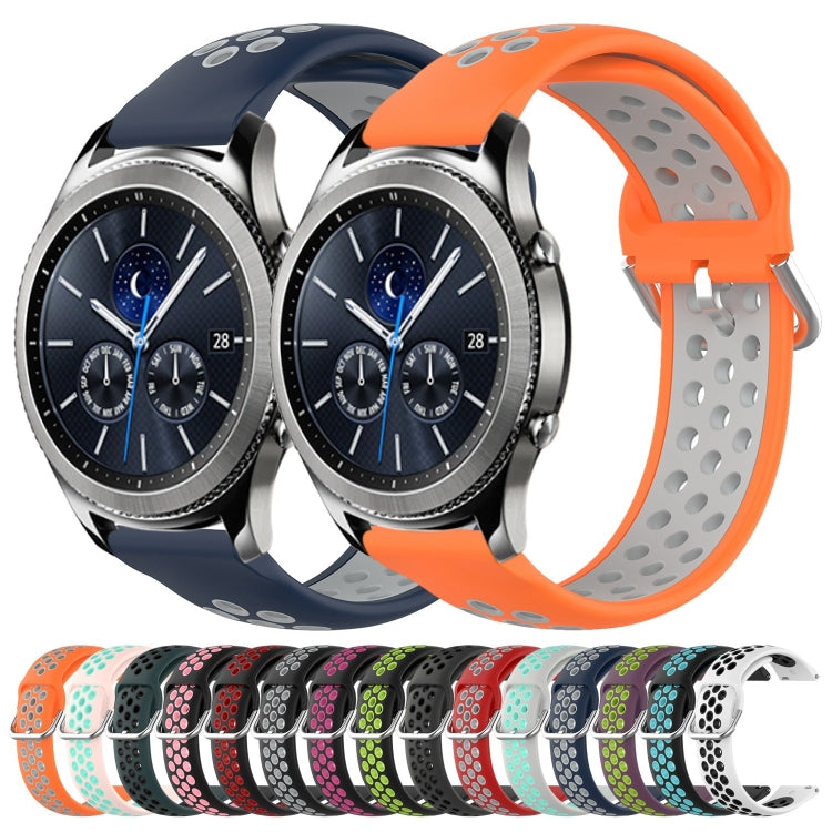 22mm Perforated Breathable Sports Silicone Watch Band, For Samsung Gear S3 Classic