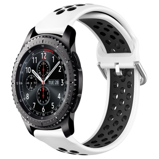 22mm Perforated Breathable Sports Silicone Watch Band, For Samsung Gear S3 Frontier