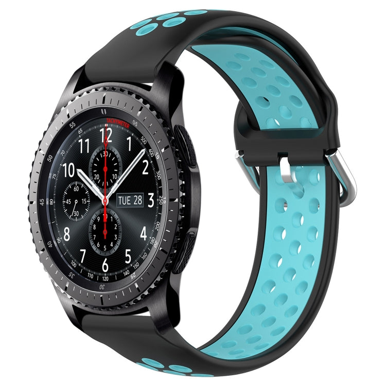 22mm Perforated Breathable Sports Silicone Watch Band, For Samsung Gear S3 Frontier