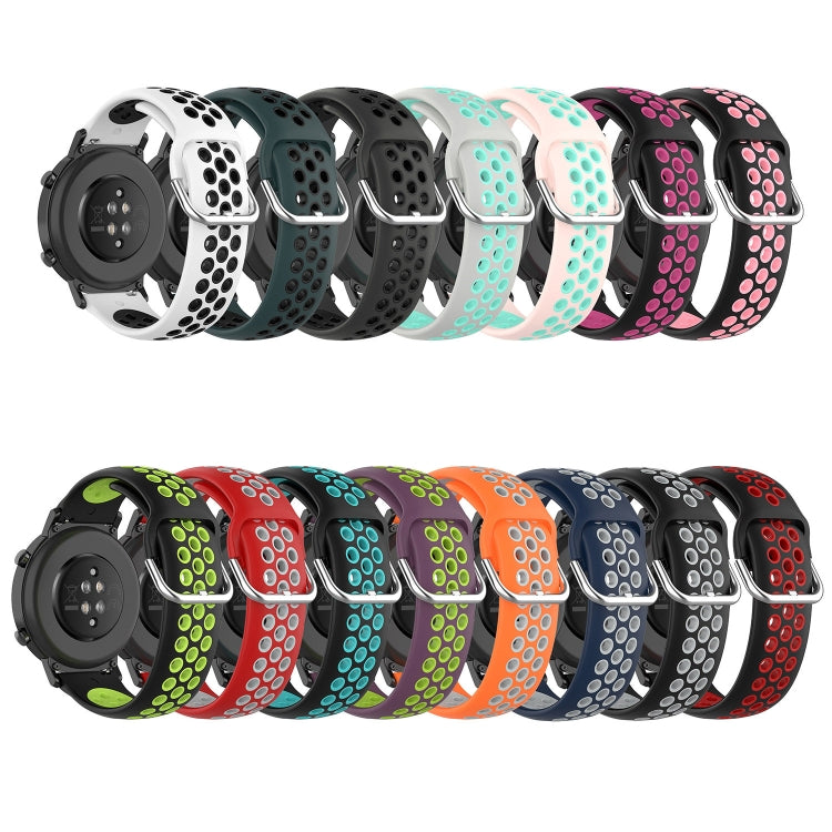 22mm Perforated Breathable Sports Silicone Watch Band, For Samsung Gear S3 Frontier