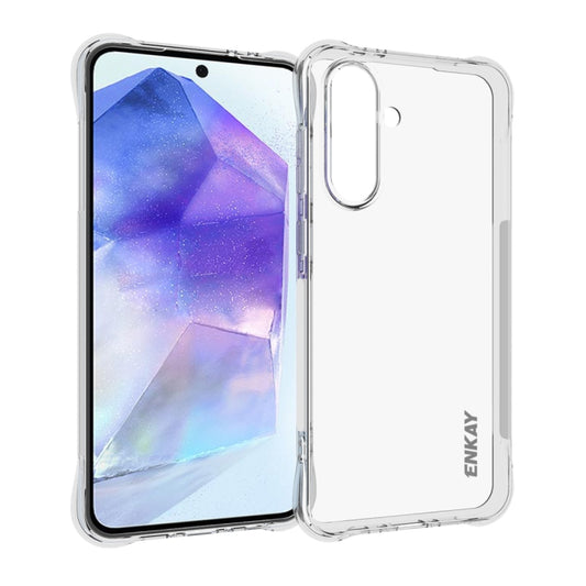 ENKAY Clear TPU Shockproof Anti-slip Phone Case, For Samsung Galaxy A56 5G, For Samsung Galaxy A26 5G, For Samsung Galaxy A36 5G, For Samsung Galaxy S25 5G, For Samsung Galaxy S25+ 5G, For Samsung Galaxy S25 Ultra 5G, For Samsung Galaxy A16 5G