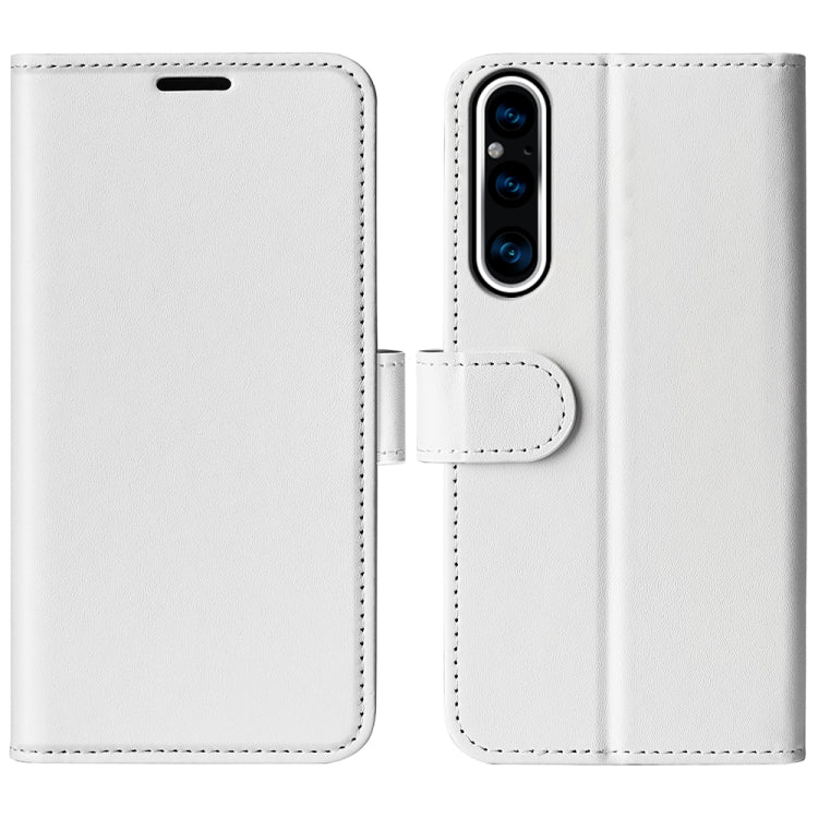 For Sony Xperia 1 V R64 Texture Horizontal Flip Leather Phone Case, For Sony Xperia 1 V