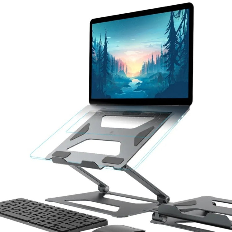 Boneruy P18 Ergonomic Desk Aluminum Holder for 14-17.3 Inch Laptops, P18