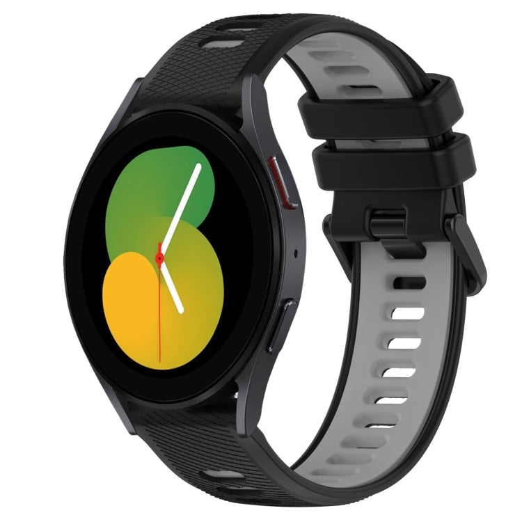 20mm Sports Two-Color Silicone Watch Band, For Samsung Galaxy Watch5 40mm, For Samsung Galaxy Watch5 Pro 45mm