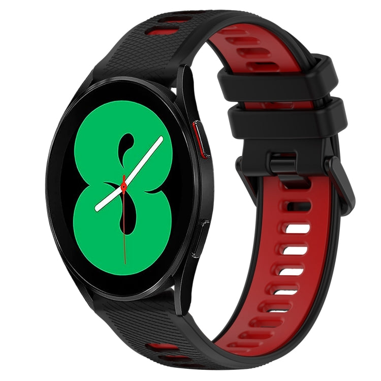 20mm Sports Two-Color Silicone Watch Band, For Samsung Galaxy Watch4 44mm, For Samsung Galaxy Watch4 40mm