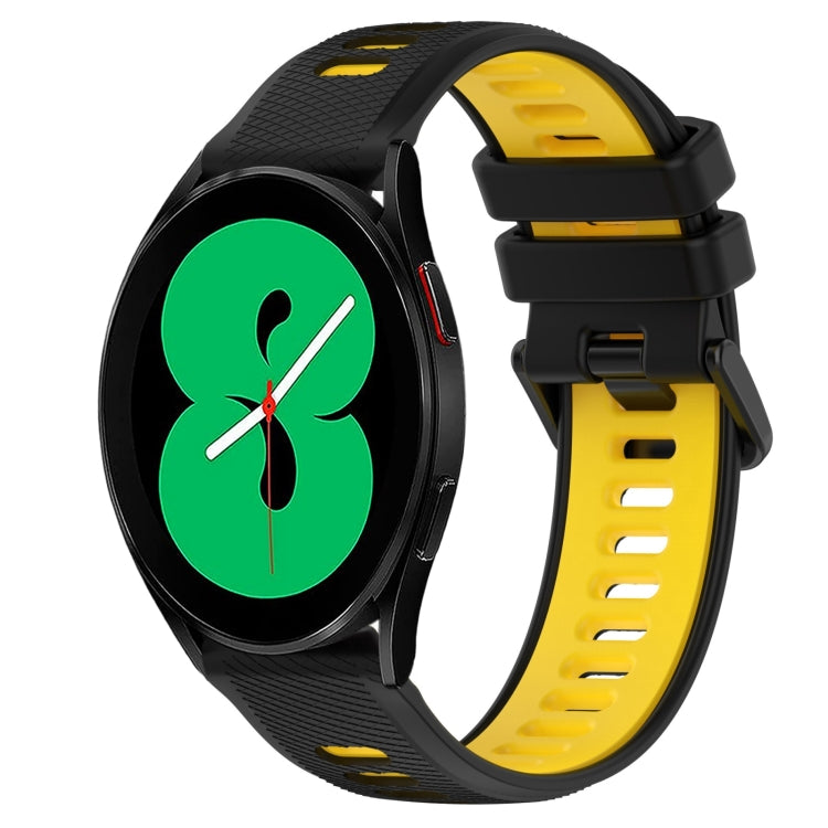 20mm Sports Two-Color Silicone Watch Band, For Samsung Galaxy Watch4 44mm, For Samsung Galaxy Watch4 40mm
