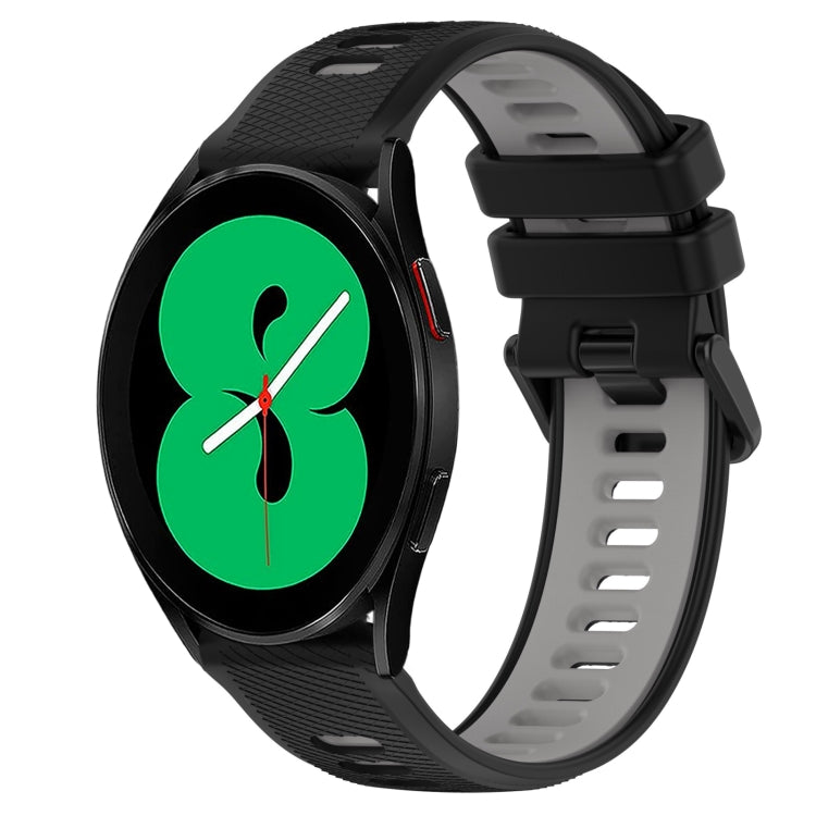 20mm Sports Two-Color Silicone Watch Band, For Samsung Galaxy Watch4 44mm, For Samsung Galaxy Watch4 40mm