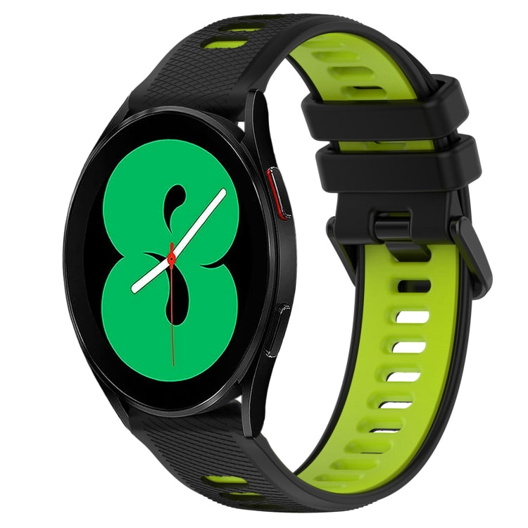 20mm Sports Two-Color Silicone Watch Band, For Samsung Galaxy Watch4 44mm, For Samsung Galaxy Watch4 40mm