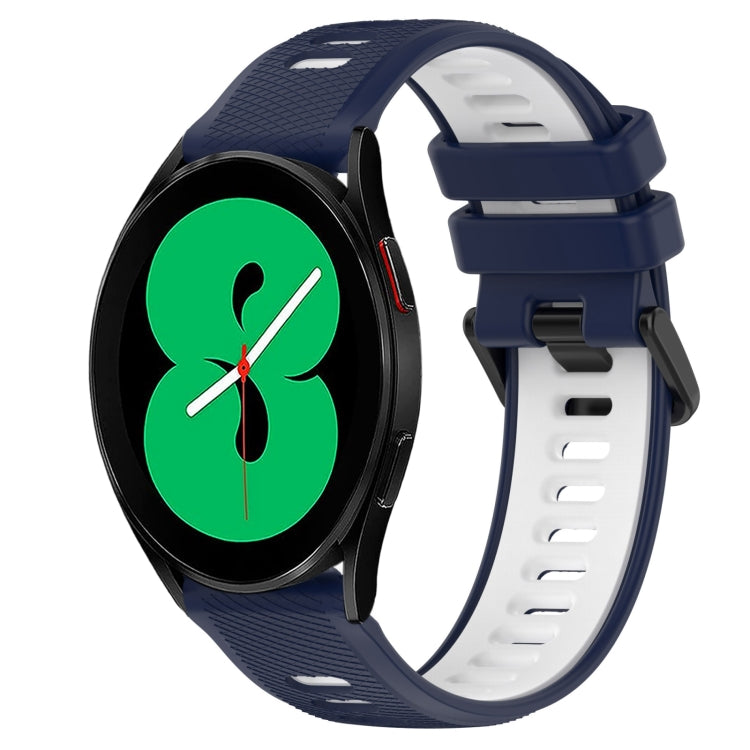 20mm Sports Two-Color Silicone Watch Band, For Samsung Galaxy Watch4 44mm, For Samsung Galaxy Watch4 40mm