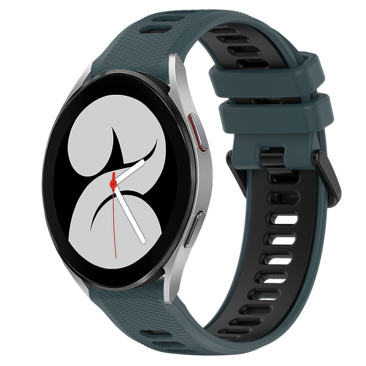 20mm Sports Two-Color Silicone Watch Band, For Samsung Galaxy Watch4 44mm, For Samsung Galaxy Watch4 40mm