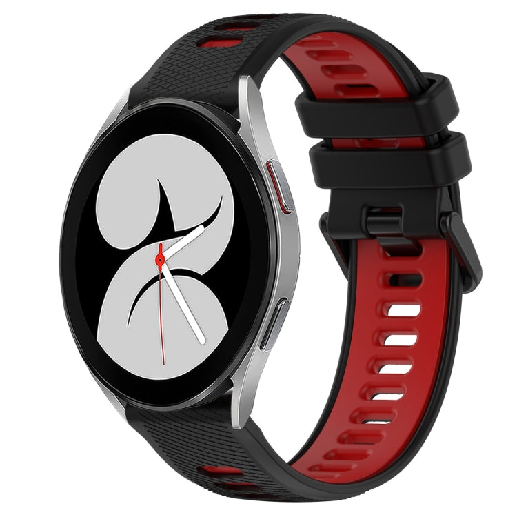 20mm Sports Two-Color Silicone Watch Band, For Samsung Galaxy Watch4 44mm, For Samsung Galaxy Watch4 40mm