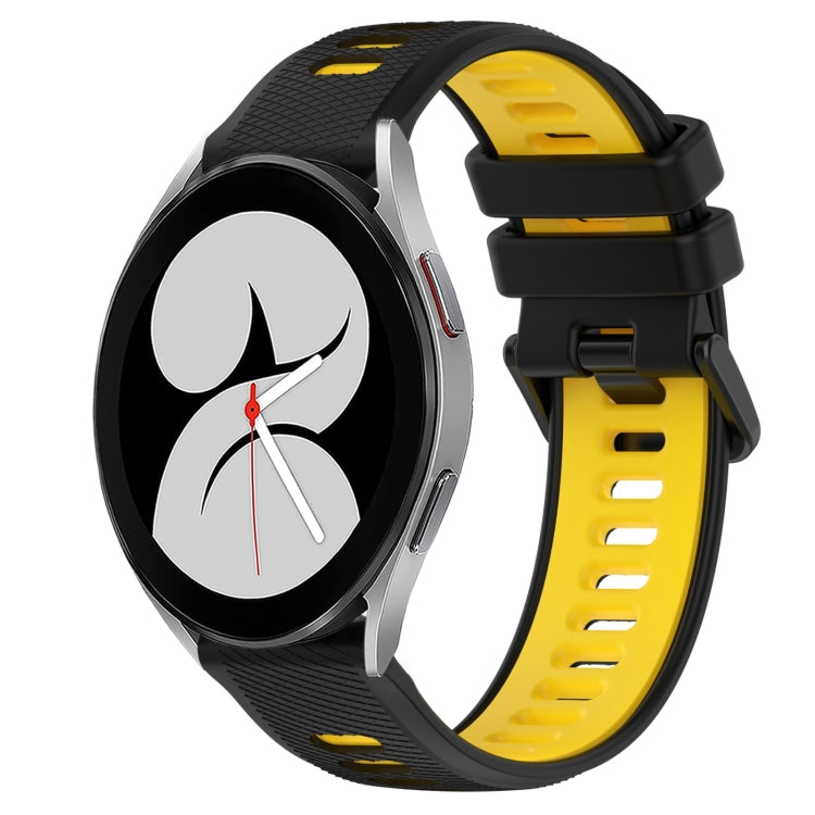 20mm Sports Two-Color Silicone Watch Band, For Samsung Galaxy Watch4 44mm, For Samsung Galaxy Watch4 40mm