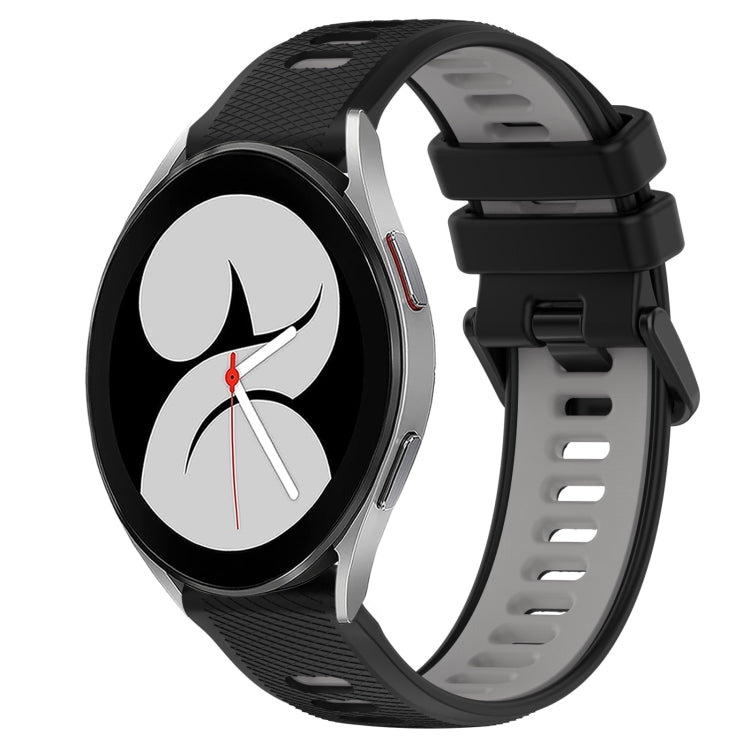 20mm Sports Two-Color Silicone Watch Band, For Samsung Galaxy Watch4 44mm, For Samsung Galaxy Watch4 40mm