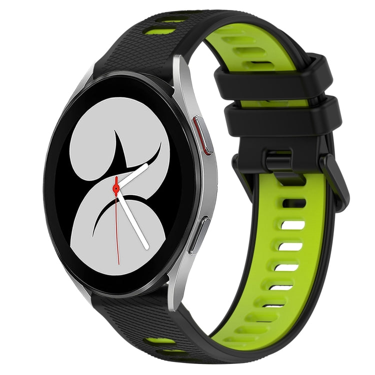20mm Sports Two-Color Silicone Watch Band, For Samsung Galaxy Watch4 44mm, For Samsung Galaxy Watch4 40mm