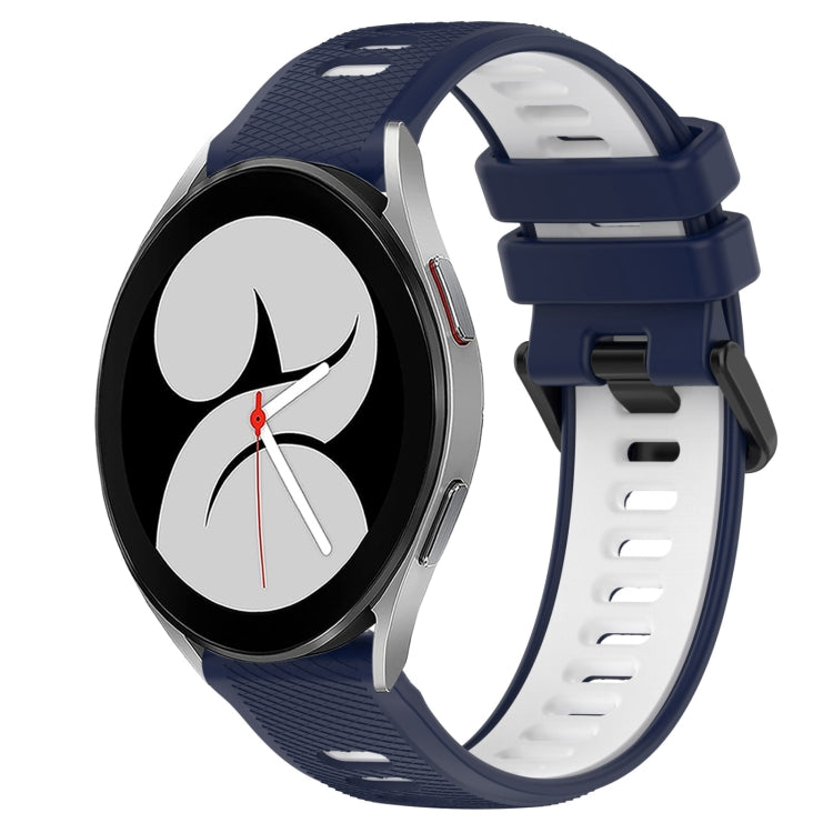 20mm Sports Two-Color Silicone Watch Band, For Samsung Galaxy Watch4 44mm, For Samsung Galaxy Watch4 40mm
