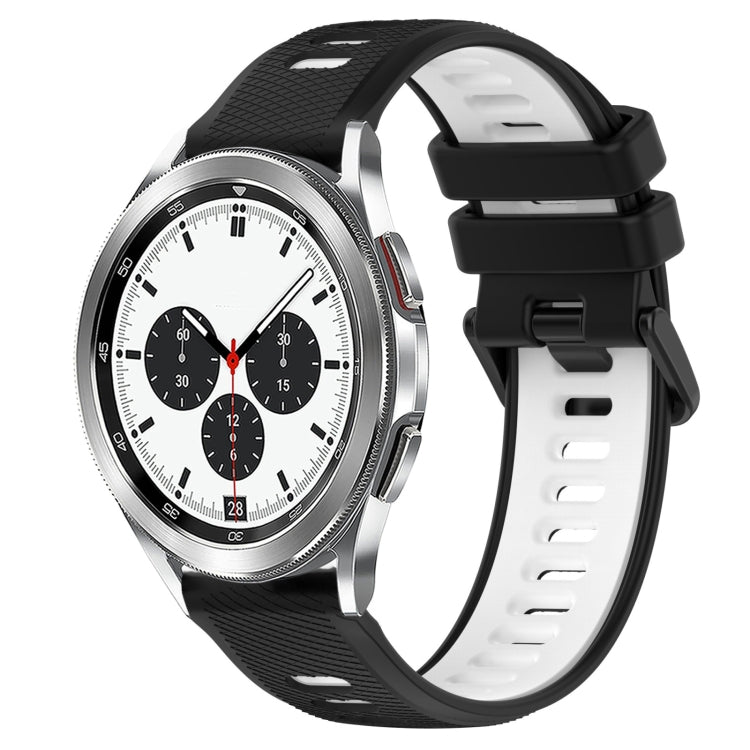 20mm Sports Two-Color Silicone Watch Band, For Samsung  Galaxy Watch4 Classic 42mm, For Samsung  Galaxy Watch4 Classic 46mm