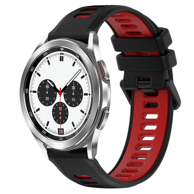 20mm Sports Two-Color Silicone Watch Band, For Samsung  Galaxy Watch4 Classic 42mm, For Samsung  Galaxy Watch4 Classic 46mm