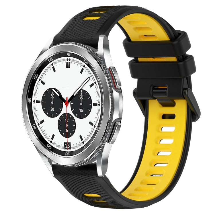 20mm Sports Two-Color Silicone Watch Band, For Samsung  Galaxy Watch4 Classic 42mm, For Samsung  Galaxy Watch4 Classic 46mm